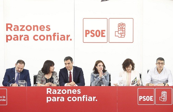 Executiva PSOE pedro sánchez carmen calb 03092018