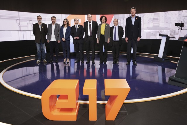 Debat de candidats de les eleccions catalanes 2017 Debate de candidatos de las elecciones catalanas 2017