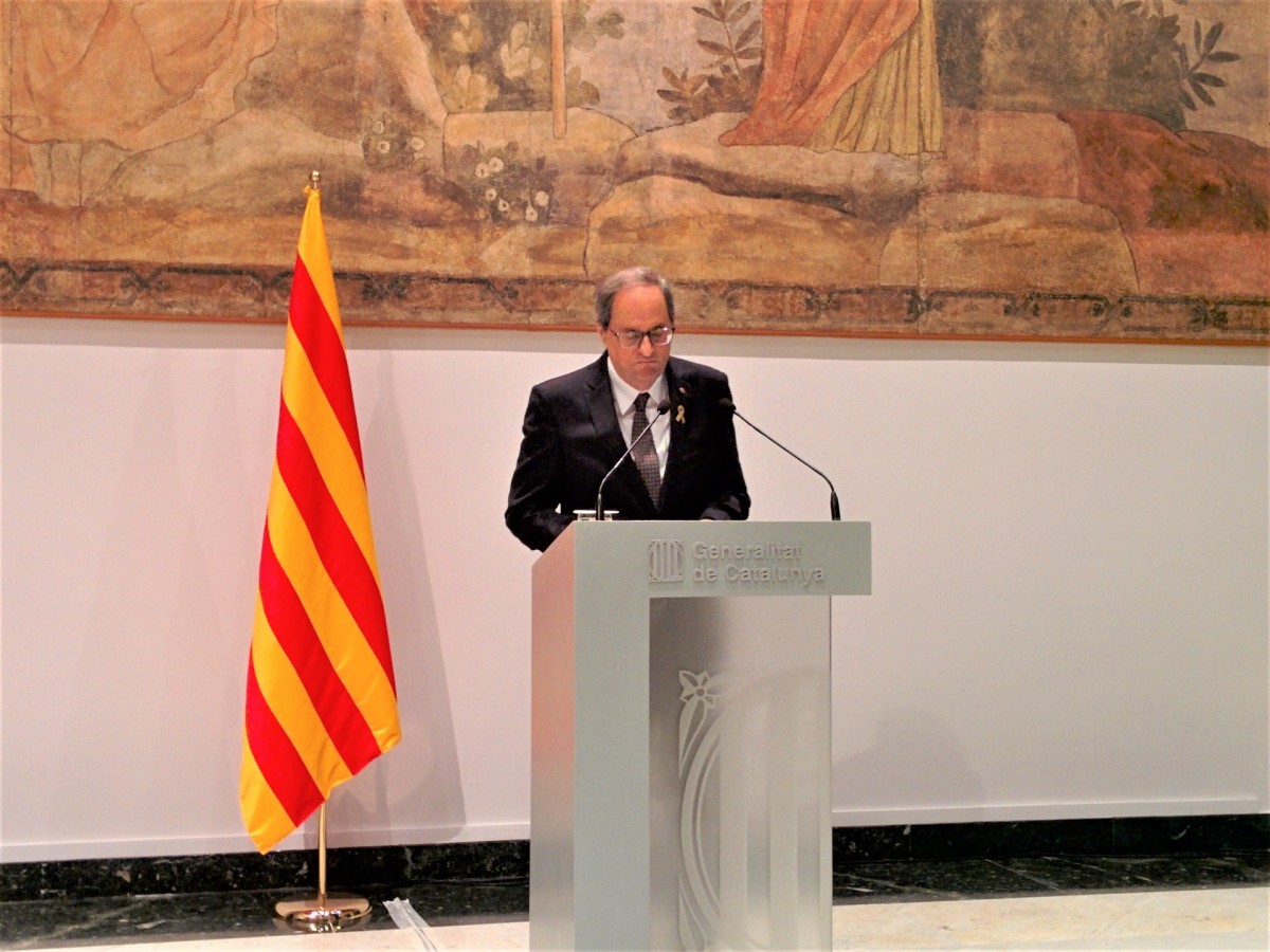 Declaració institucional quim torra