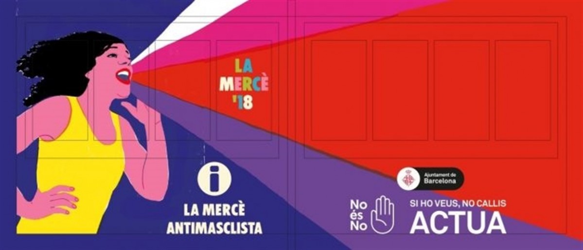 Cartell antimasclista de la merce