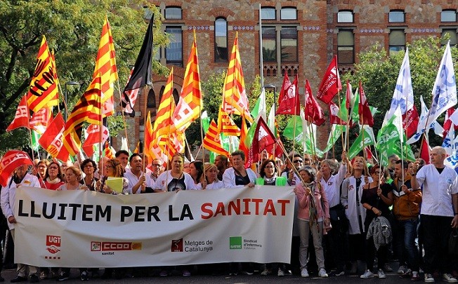 Protesta sanitat concertada precarietat manifestaciu00f3n 09.102.018