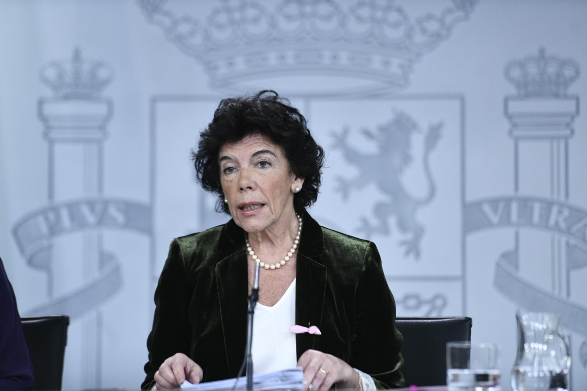Isabel Celau00e1 després del Consell de Ministres