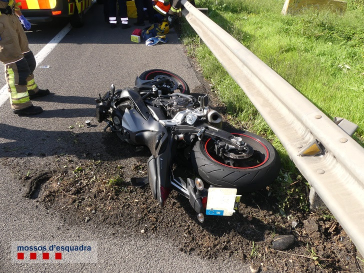 Accident moto
