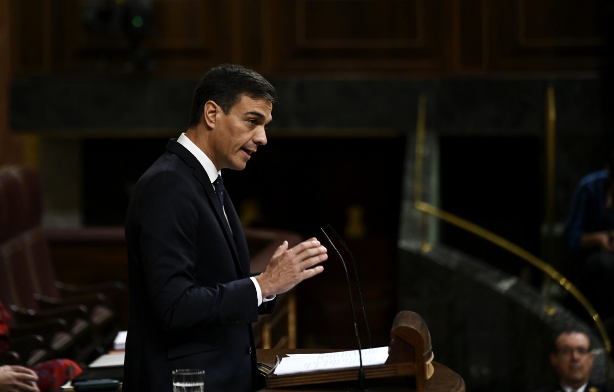 El president del Govern, Pedro Sánchez, al Congrés