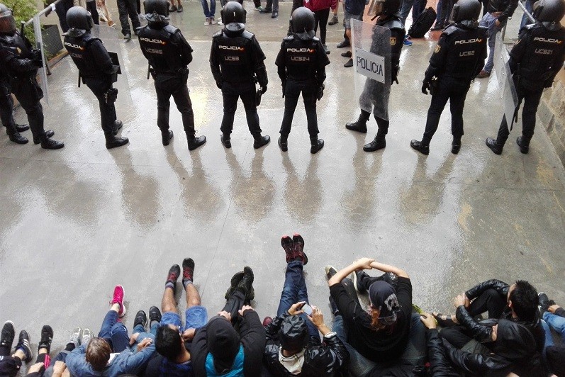 Policia 1 d'octubre Barcelona