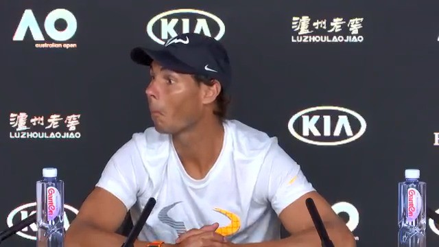 Reacció Rafa Nadal periodista adormit
