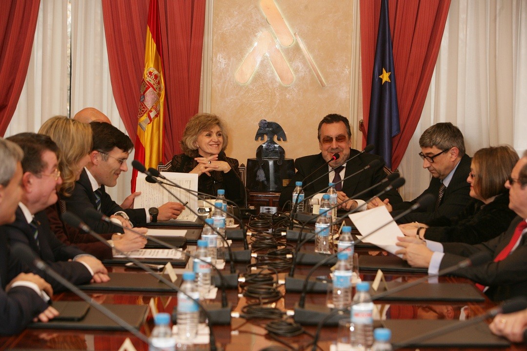 La ministra Maru00eda Luisa Carcedo, a la reuniu00f3n constitutiva del Consell General de l'ONCE