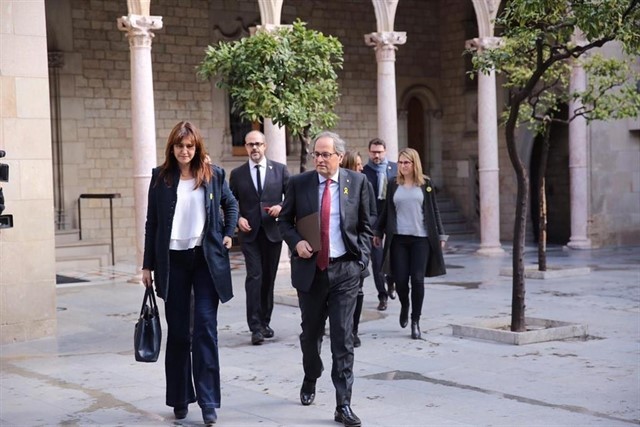 Quim Torra amb consellers