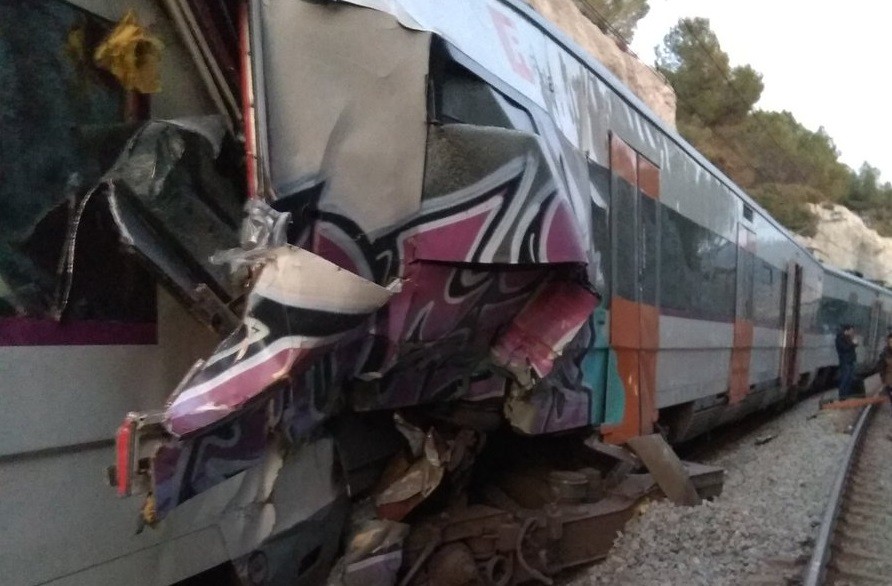 Xoc de trens Rodalies R4