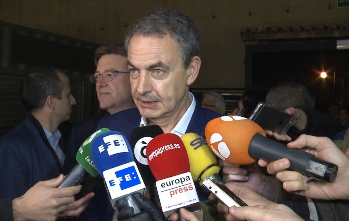 EuropaPress 1841695 COMUNITAT VALENCIANA Zapatero estupefacte amb l'espionatge de Villarejo i BBVA demana una reflexiu00f3n pu00fablica molt seriosa