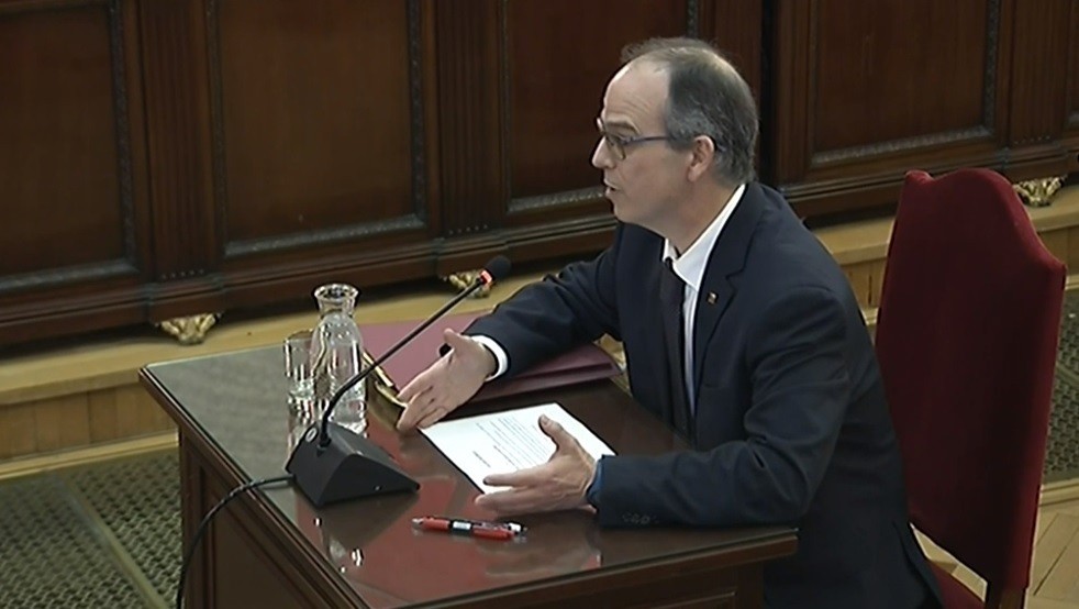 Turull declara en el judici del procu00e9s