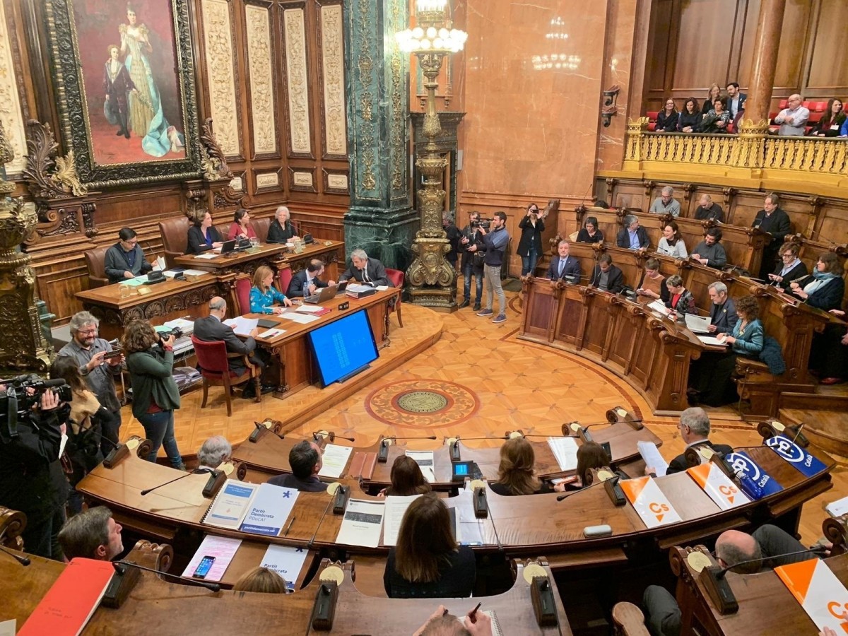 Ple de l'Ajuntament de Barcelona de febrer