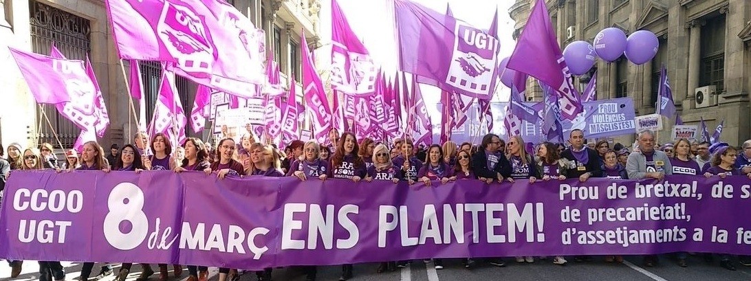 Manifestaciu00f3n 8m a barcelona