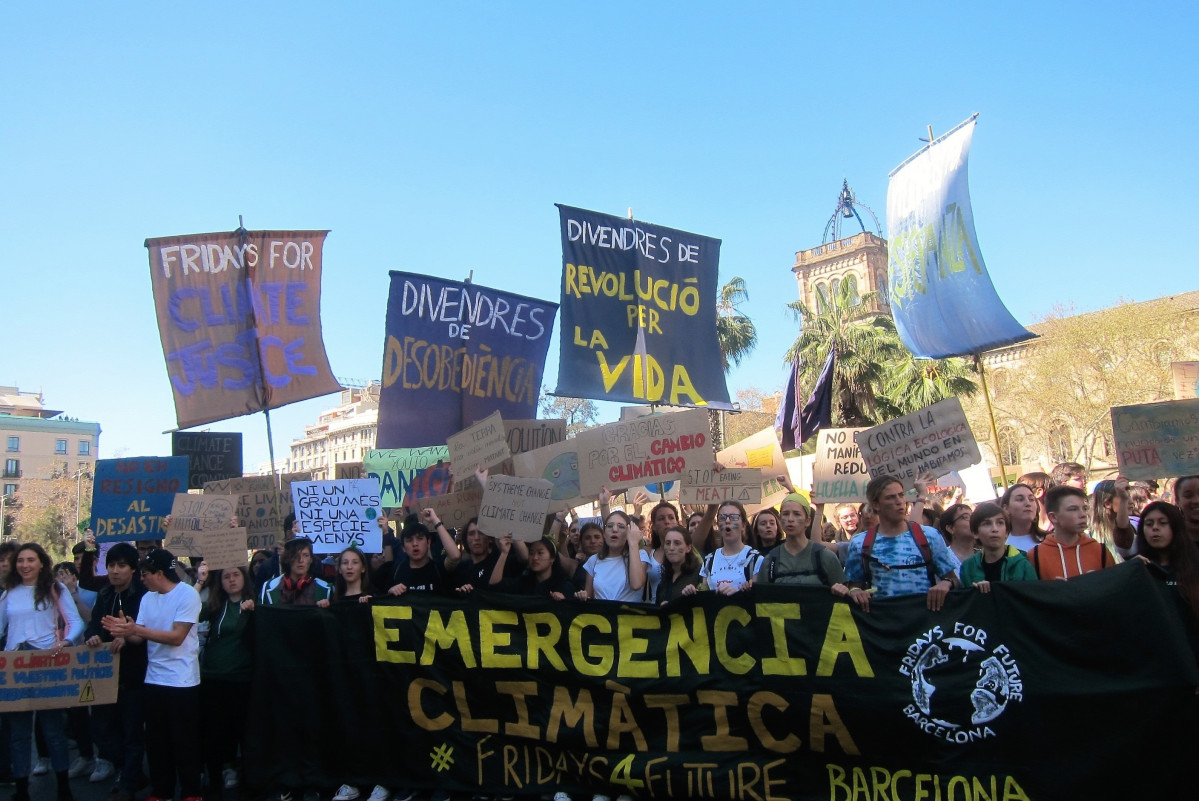 Canvi climàtic manifestació barcelona