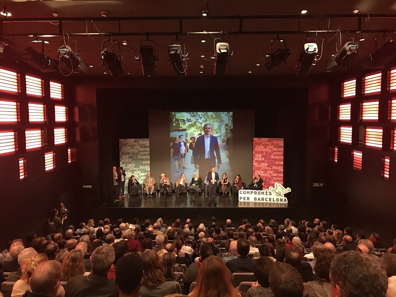Acte de presentaciu00f3n de la plataforma Compromu00eds per Barcelona