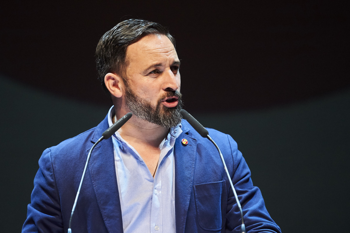Santiago Abascal i Rocío Monestir intervenen en un acte públic