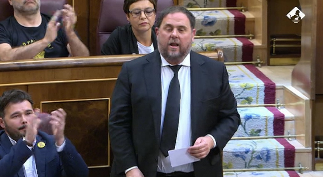 Junqueras promet el càrrec de diputat al Congrés