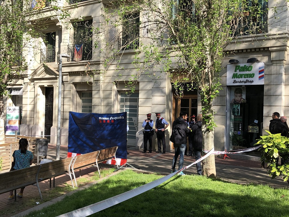 Investiguen la mort d'una dona a l'avinguda Mistral de Barcelona