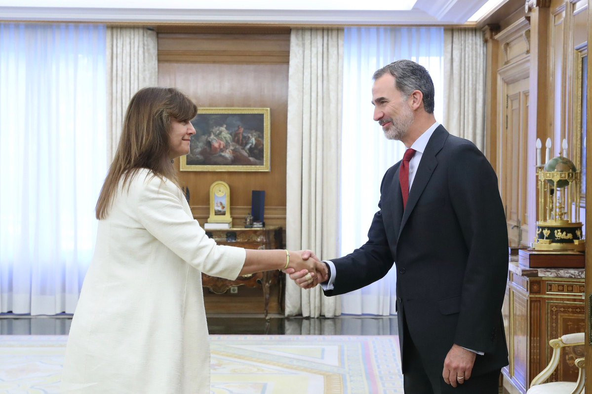Laura Borràs i Felip VI
