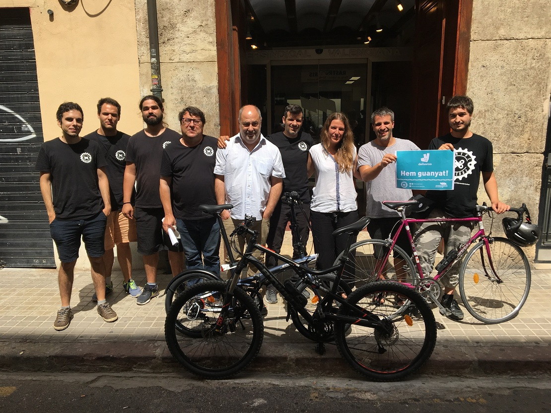 Primera sentència col·lectiva sobre els riders de Deliveroo a Valu00e8ncia