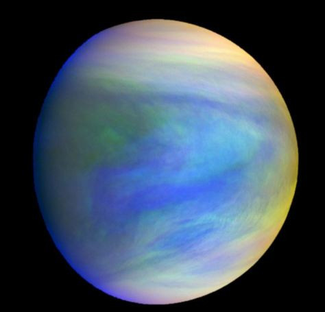 El planeta Venus amb els seus caracteru00edsticas núvol