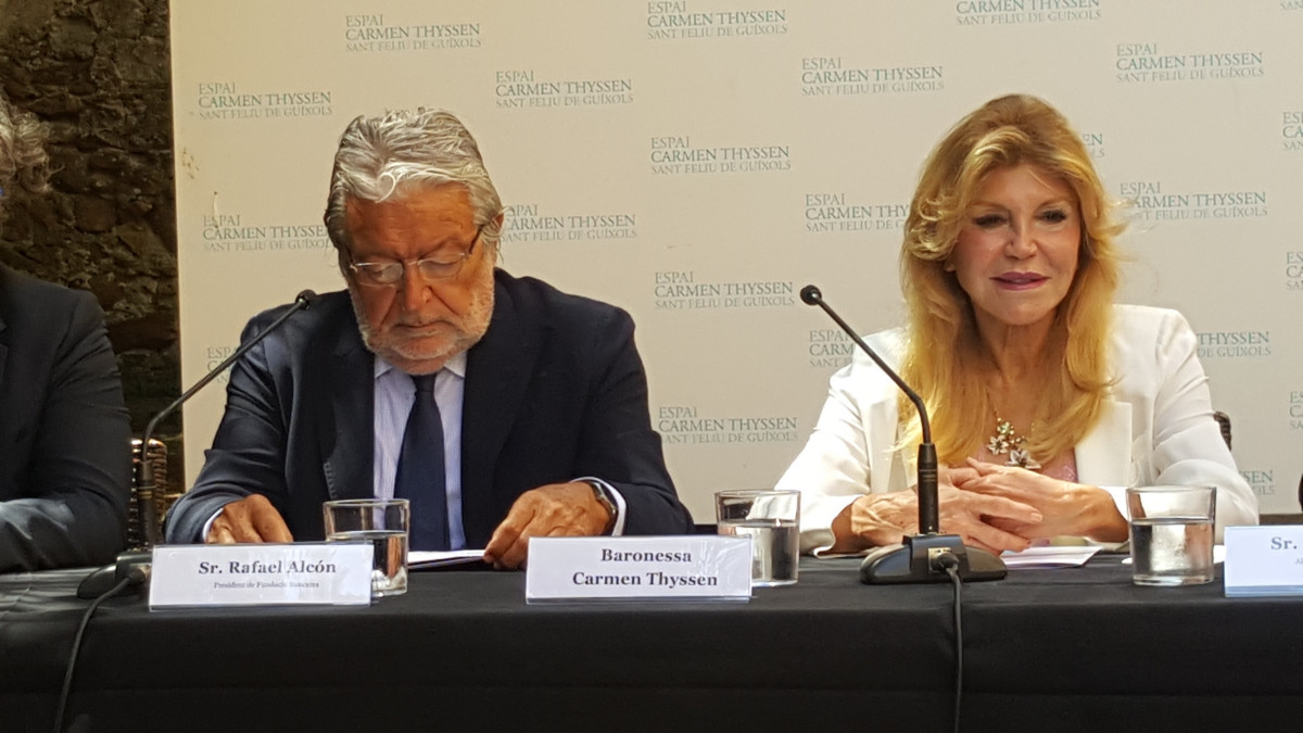 President Fundaciu00f3n Bancaixa, Rafael Alcu00f3n i Baronessa Carmen Thyssen