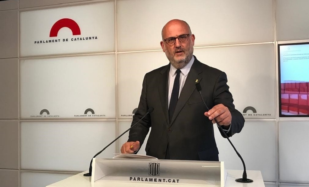 El portaveu adjunt de JxCat al Parlament, Eduard Pujol