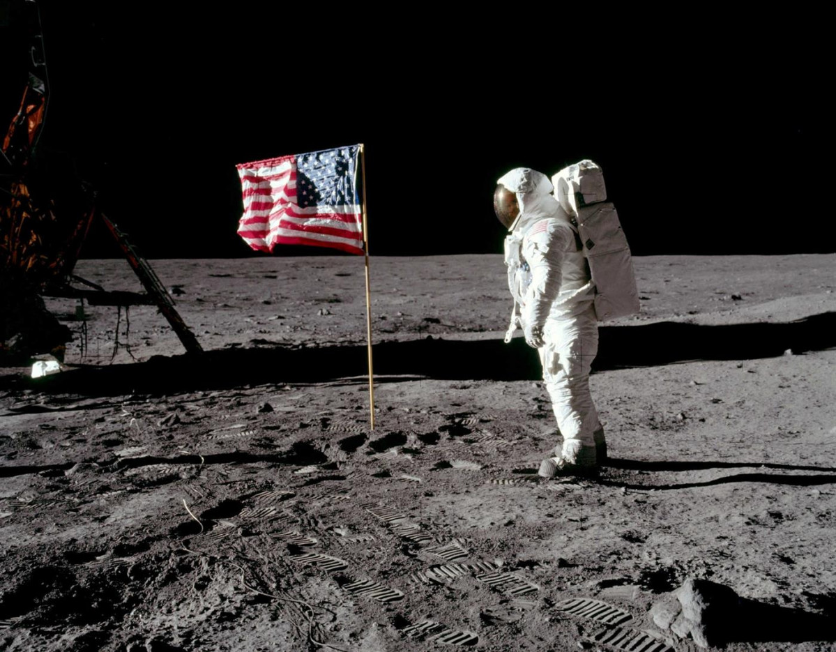 Buzz Aldrin a la superfu00edcie de la Lluna