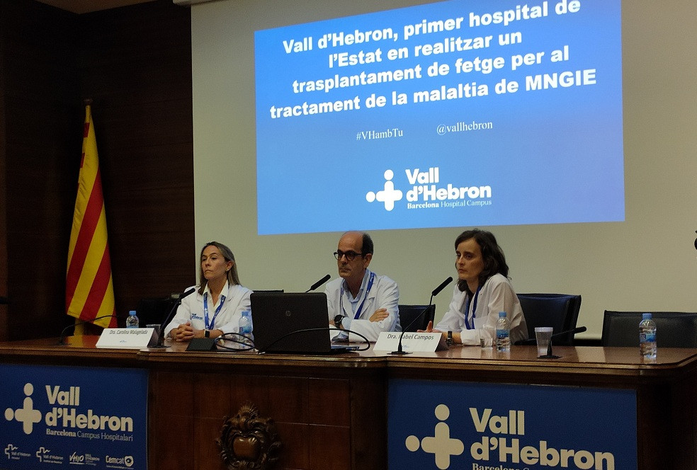 Hospital d'Hebron, pioner en el trasplantament de hu00edgado per malaltia rara