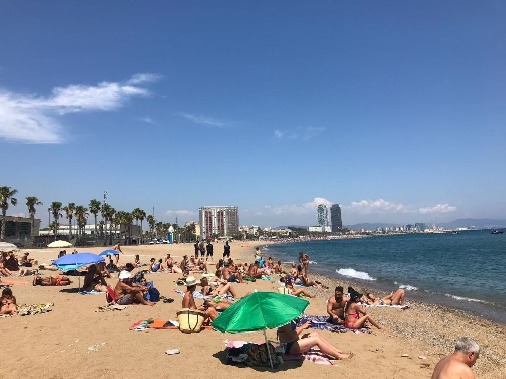 Bomba platja barcelona