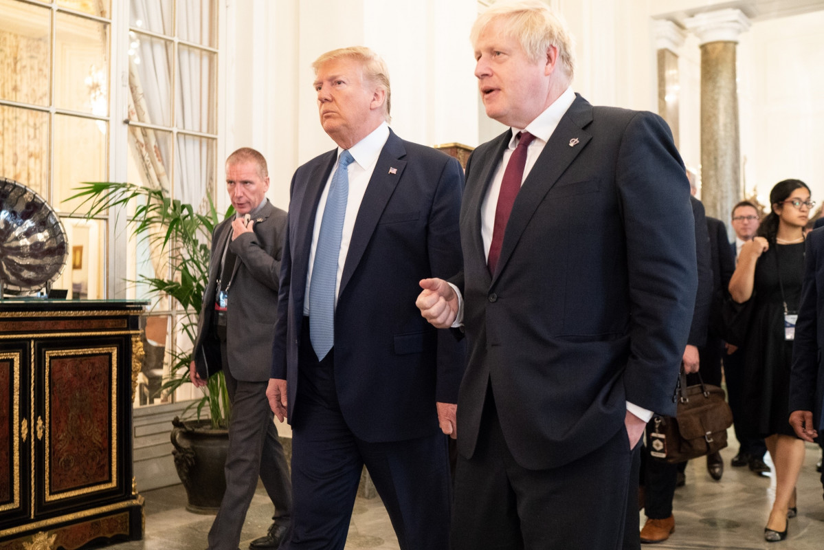 Trump amb Johnson al G7