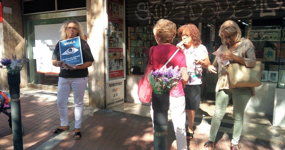 Protesta de comerciants del barri de Sant Antoni