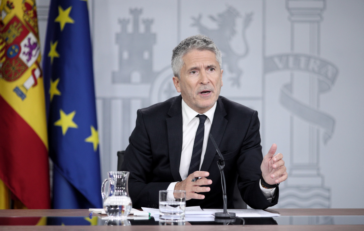 El ministre de l'Interior en funcions, Fernando Grande Marlaska octubre 2019 quart du00eda disturbis
