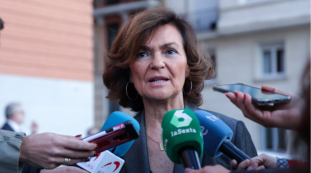 La vicepresidenta del Govern, Carmen Calvo