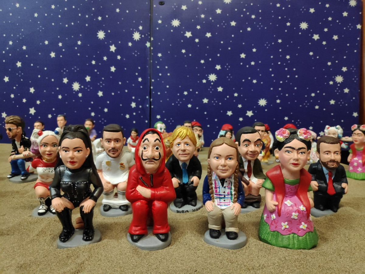 Noves figures de l'caganer de Rosalu00eda, Greta Thunberg i de 'La casa de paper'