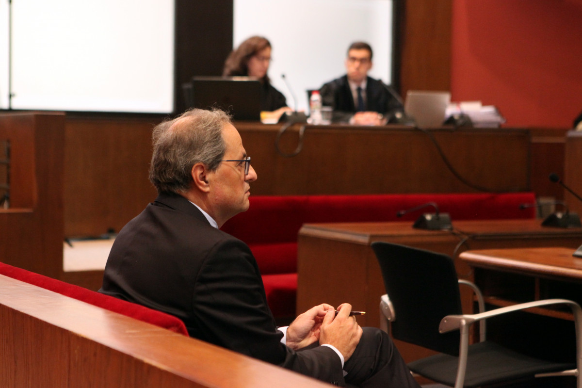 El president Torra en el judici dels llaços (imatge d'arxiu)