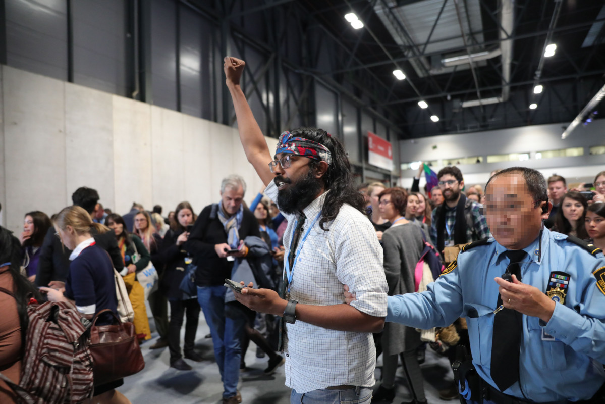 Manifestant du00e9cima jornada COP25