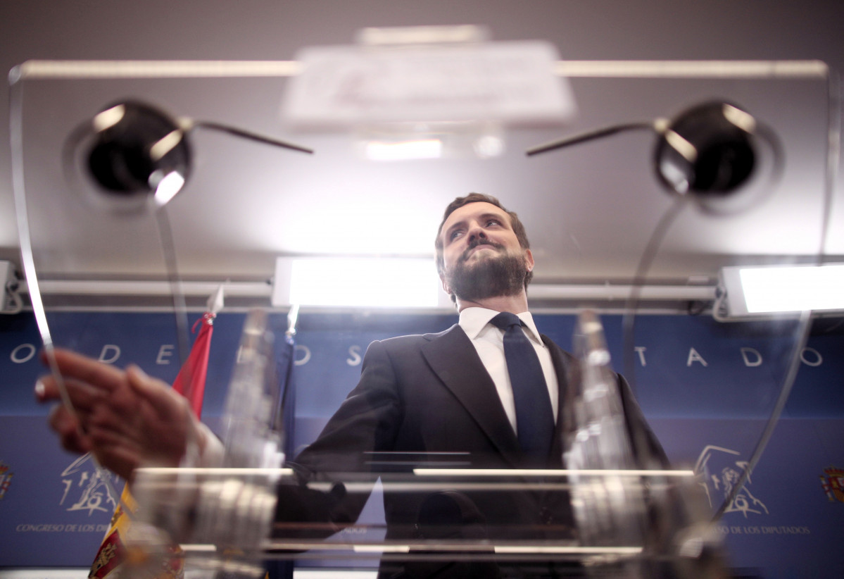 Pablo Casado després trobar-se amb Sánchez investidura des 2019