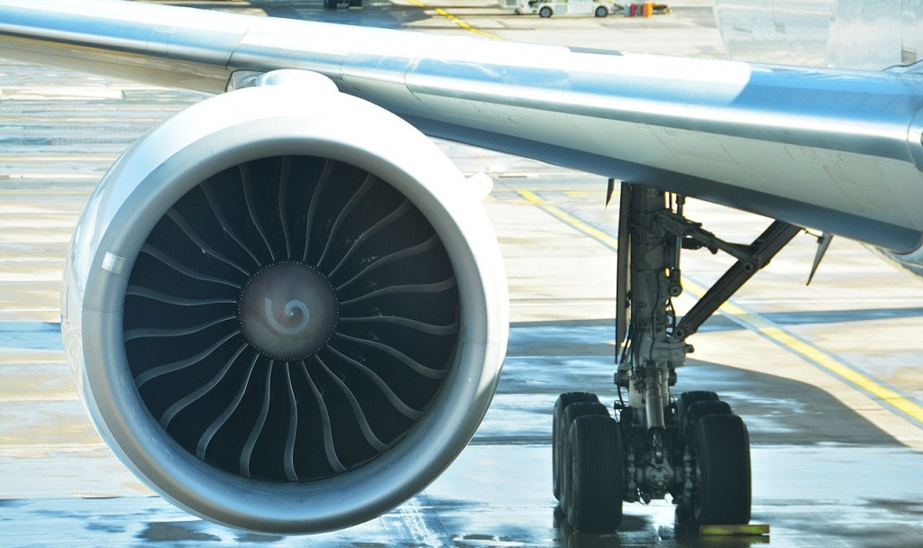 Motor d'un avió