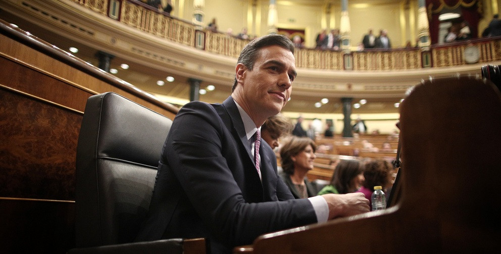 Primera sessió de l'debat d'investidura de Pere Sánchez