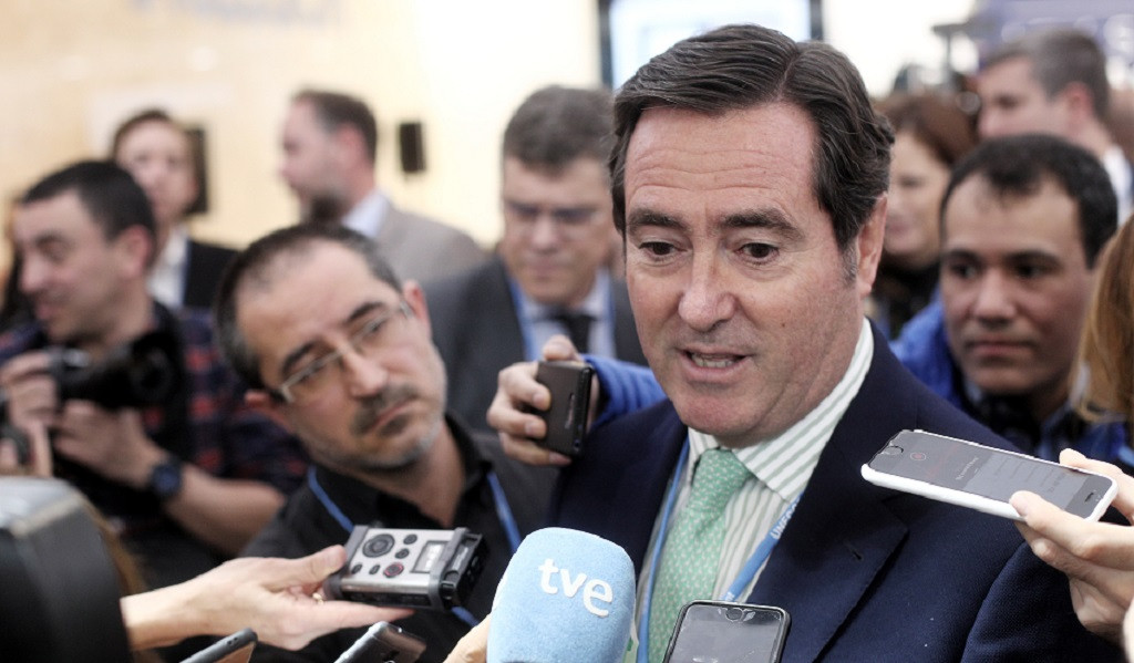 El president de la Confederació Espanyola d'Organitzacions Empresarials (CEOE), Antonio Garamendi