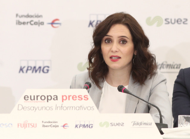 La presidenta de la Comunitat de Madrid, Isabel Du00edaz Ayuso