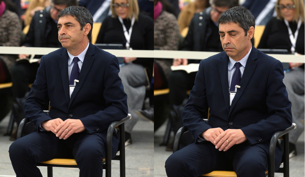 El exmayor dels Mossos d'Esquadra, Josep Lluís Trapero, durant la primera jornada de l'judici (2)