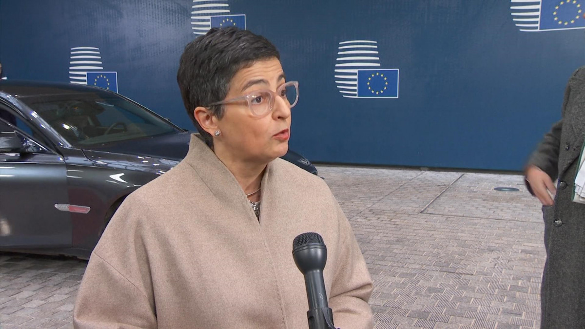 La ministra d'Afers Estrangers, UE i Cooperació, Arancha González Laya, a Brussel·les.