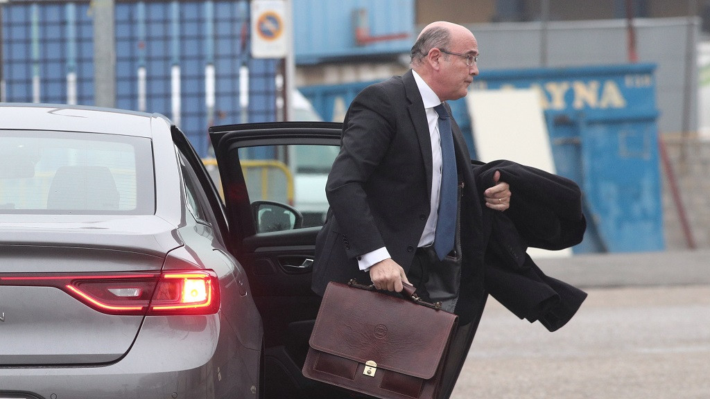 El coronel de la Guàrdia Civil i el coordinador de el dispositiu policial de l'referu00e9ndum il·legal de l'1 d'octubre, Diego Pu00e9rez dels Cobos, a l'arribar a l'Audiència Nacional