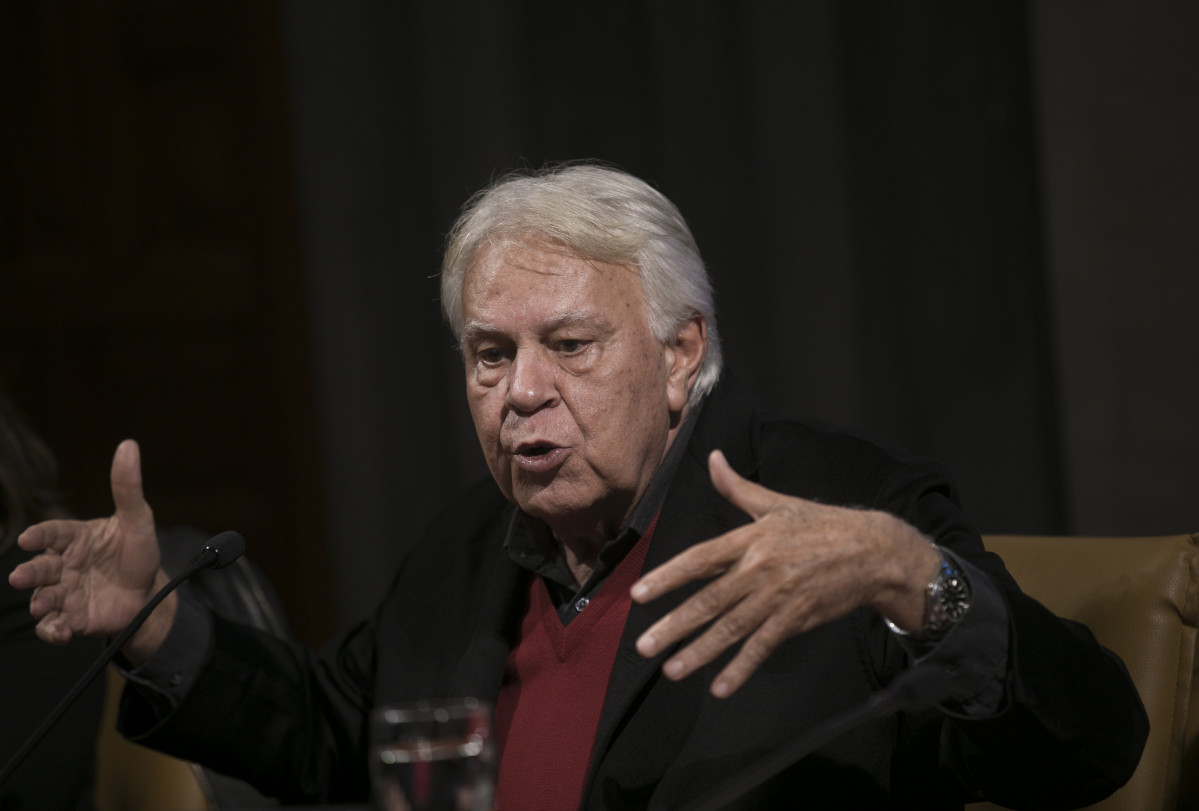 Felip Gonzu00e1lez a la presentaciu00f3n de la seva Fundaciu00f3n 2