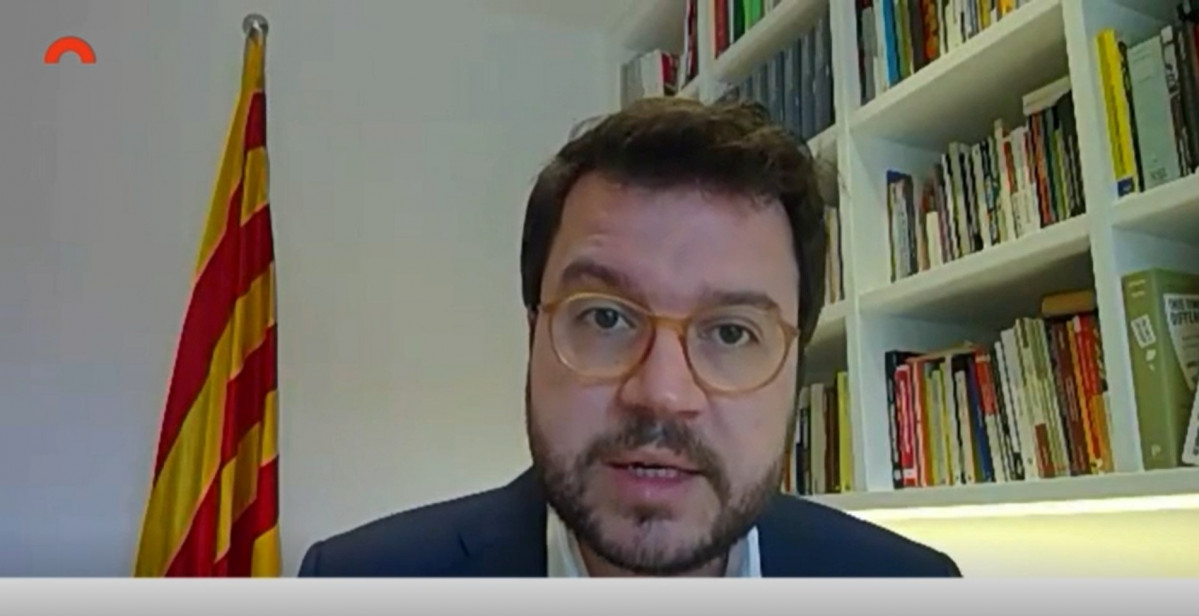 Compareixença telemàtica de el vicepresident de la Generalitat, Pere Aragonès, en comissió de Parlament el 6 d'abril de 2020, sobre el coronavirus