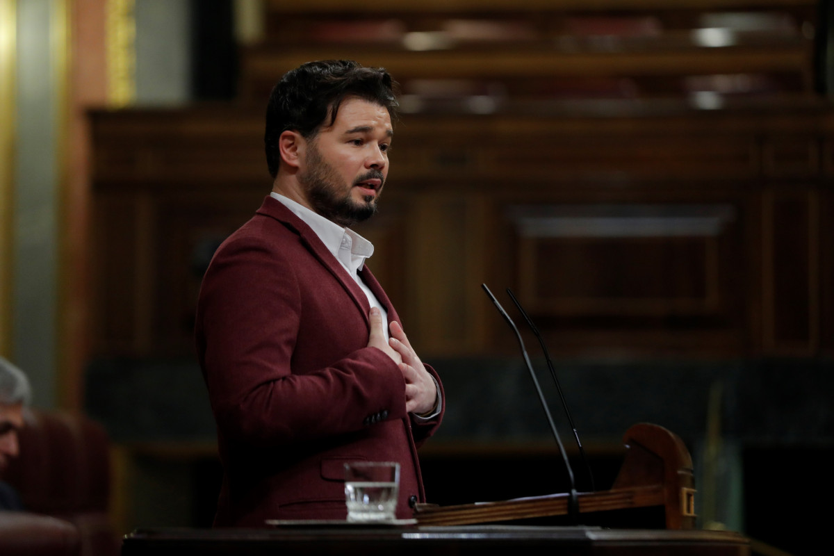 El portaveu d'ERC, Gabriel Rufián.