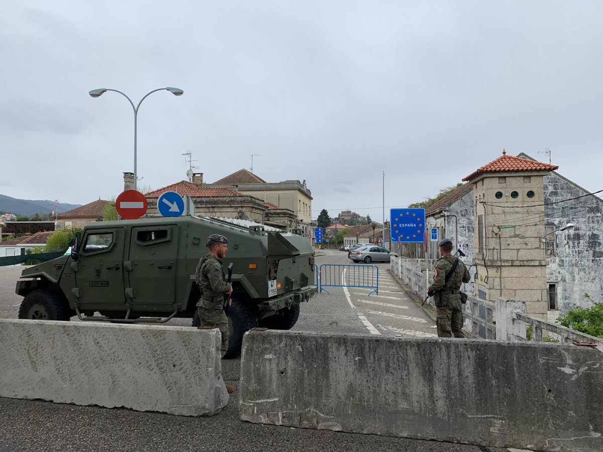 La Brilat col·labora amb la Guàrdia Civil en el control de la frontera de Pontevedra amb Portugal.