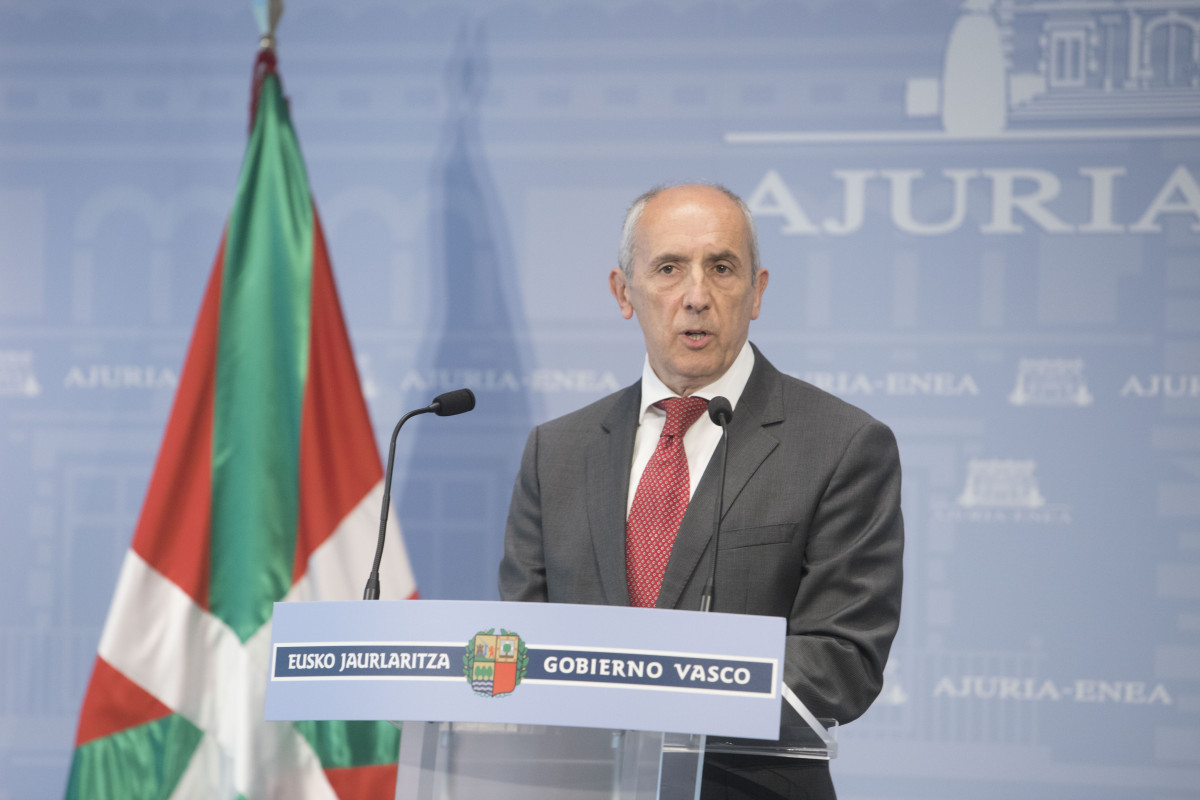 El portaveu de Govern basc, Josu Erkoreka, en compareixença de premsa